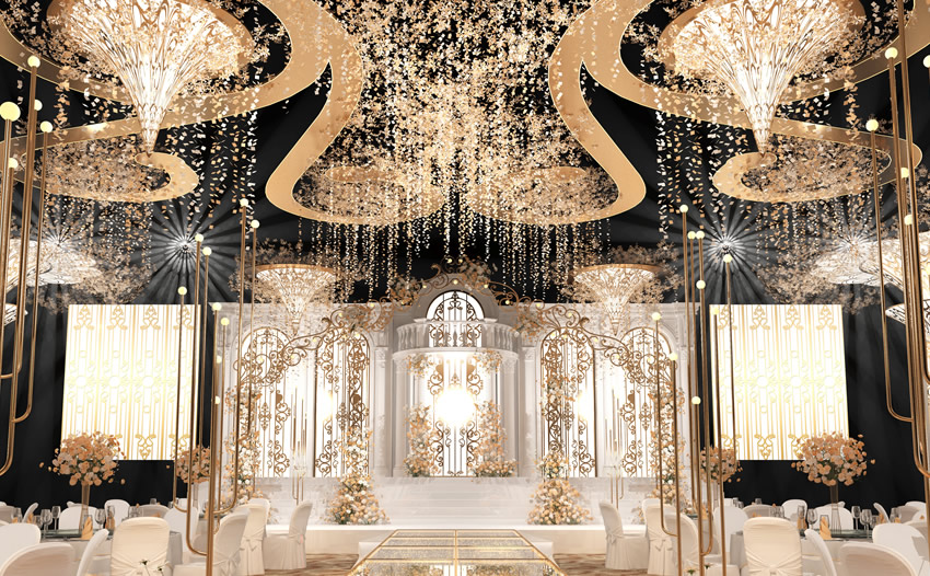 巴音郭楞花木兰喜事汇金色大厅效果展示